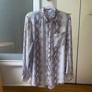 Chiffon Python Blouse